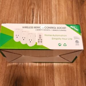 Brand new in box wireless remote control socket